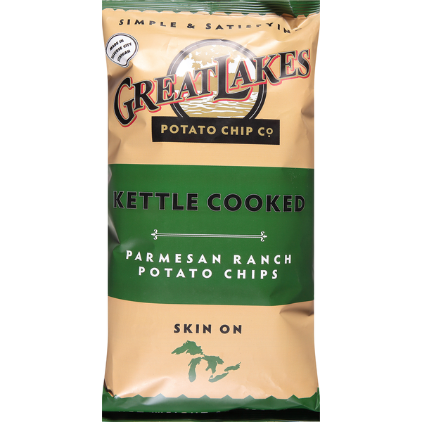 Great Lakes Kettle Cooked Potato Chips - Parmesan Ranch