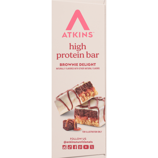 Barra de Alto Contenido de Proteínas Atkins Brownie Delight