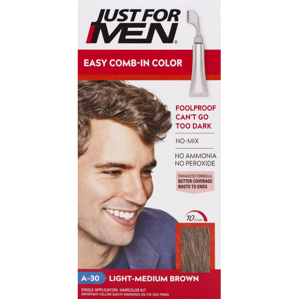 Just For Men Easy Comb-In Color, Brun Moyen Clair A-30