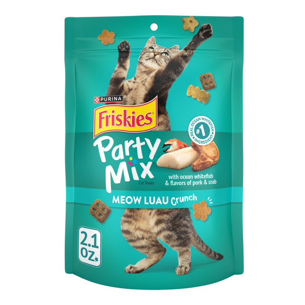 Purina Friskies Party Mix Meow Luau Crunch Golosinas para Gatos