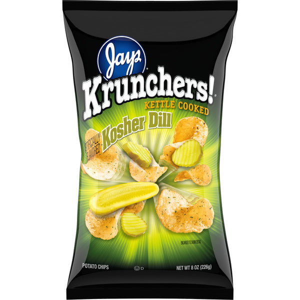 Chips de pommes de terre cuites à la casserole au goût de dill casher Krunchers