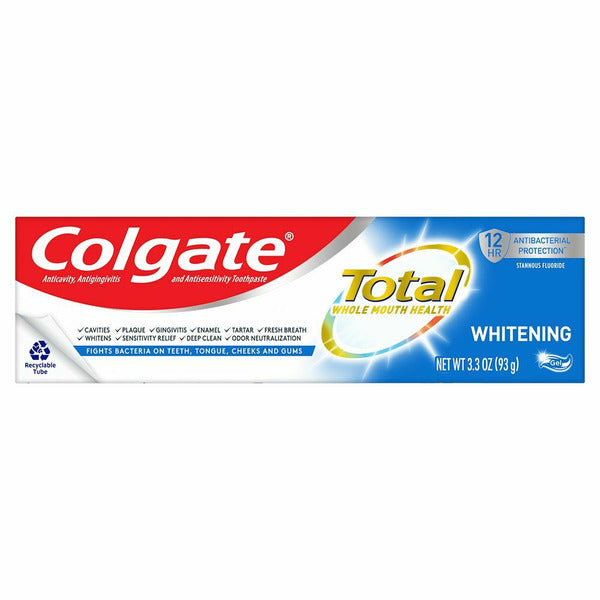 Colgate Total Whitening Toothpaste Gel with Fluoride