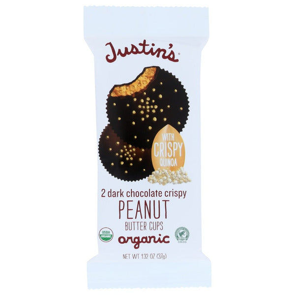 Cup de beurre de cacahuète croustillant au chocolat noir de Justin
