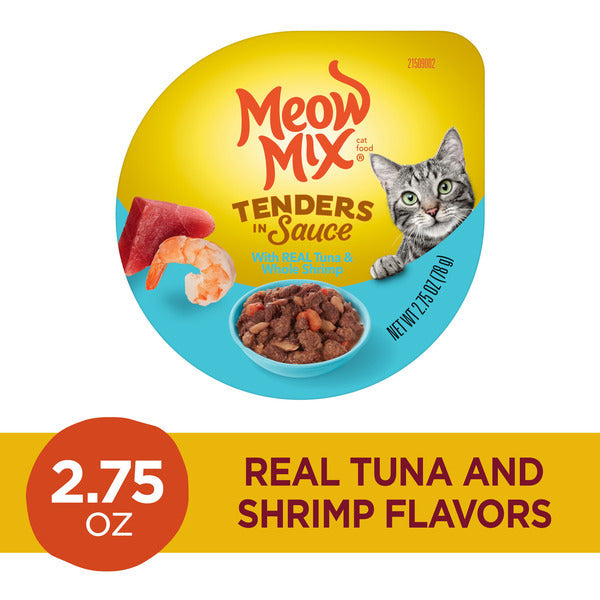 Meow Mix Tender Favorites : Nourriture humide pour chat au thon et aux crevettes