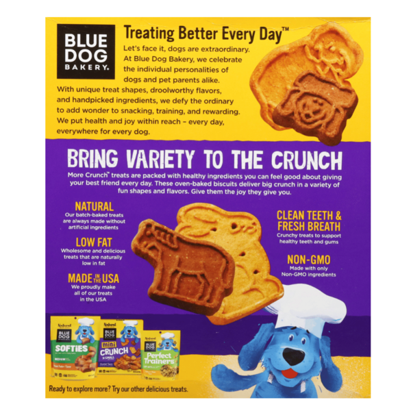 Blue Dog Bakery More Crunch, Assorted Flavors, Large Dog Treats