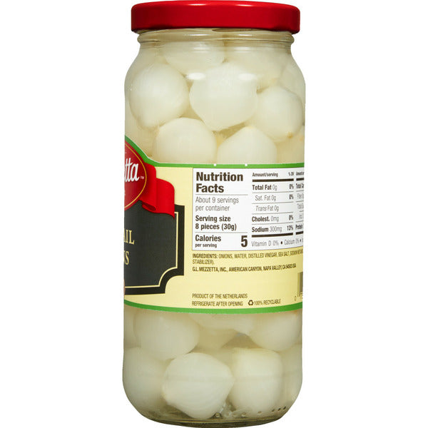 Cebollas de cóctel Mezzetta - Delicias encurtidas premium