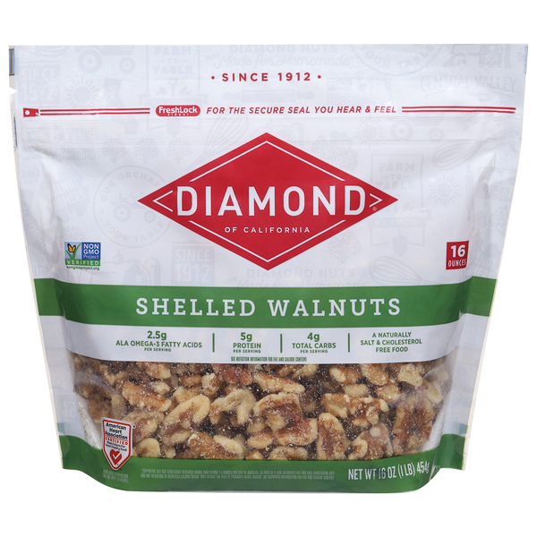 Nueces con Cáscara de Diamante - Calidad Premium