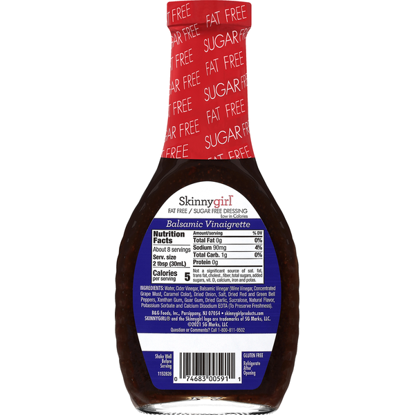 Skinnygirl Sugar Free Balsamic Vinaigrette Dressing