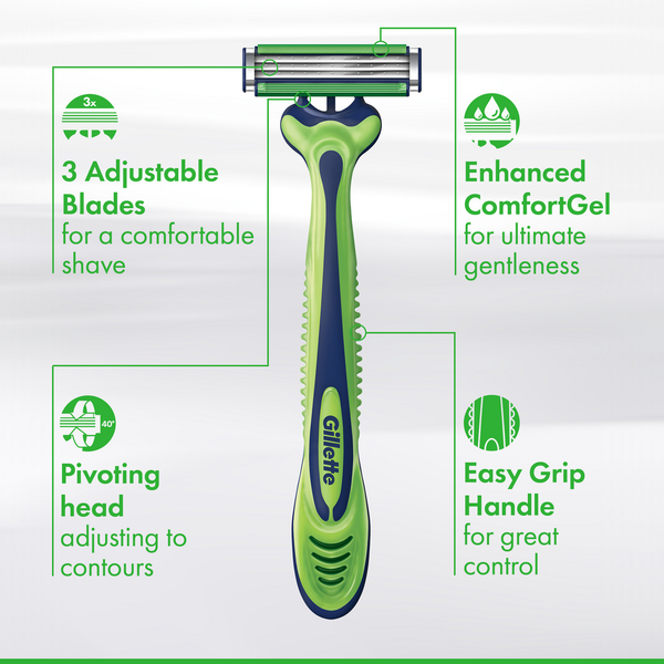Gillette Sensor3 Sensitive Maquinilla de Afeitar Desechable para Hombre