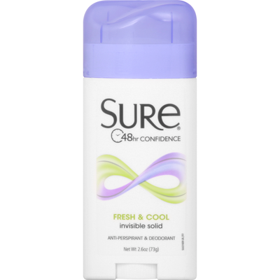 Desodorante y Antitranspirante Sure Invisible Solid Fresh & Cool