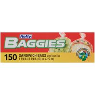 Hefty Sandwich & Storage Bags with Twist Ties