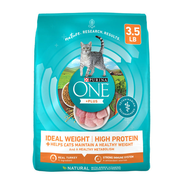 Purina ONE Croquettes Saines et Riche en Protéines pour Chats avec Dinde