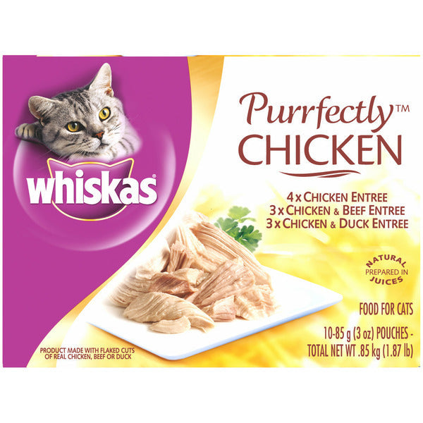 Paquete de Variedad de Pollo Whiskas Purrfectly
