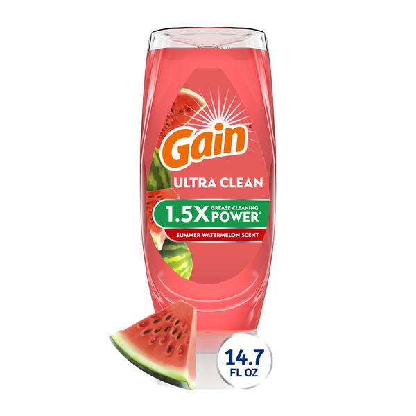 Gain Ultra EZ-Squeeze Liquide Vaisselle, Pastèque d'Été