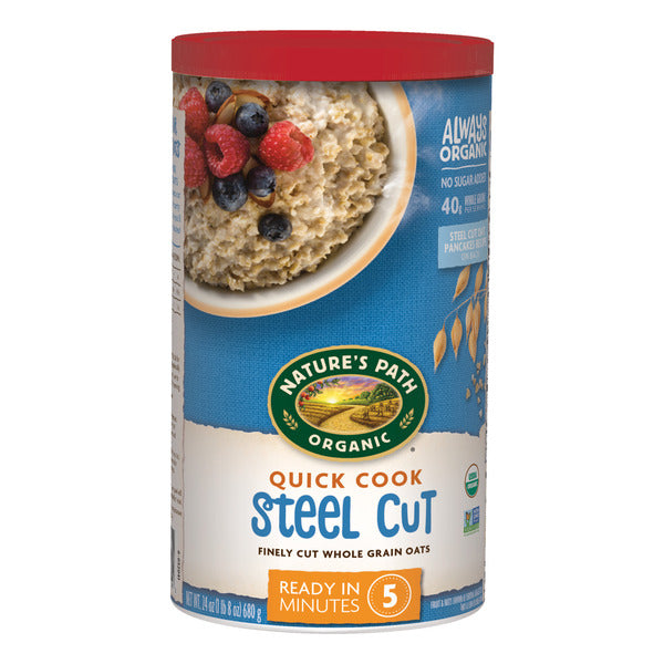Nature's Path Quick Cook Steel Cut Instant Oatmeal