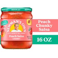 Newman's Own Peach Salsa, Medium, Chunky