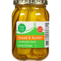 Tranches de cornichons sucrés et aigres Food Club