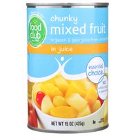 Food Club Chunky Mixed Fruit in Peach & Pear Juice