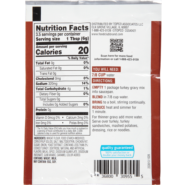 Food Club Turkey Gravy Mix