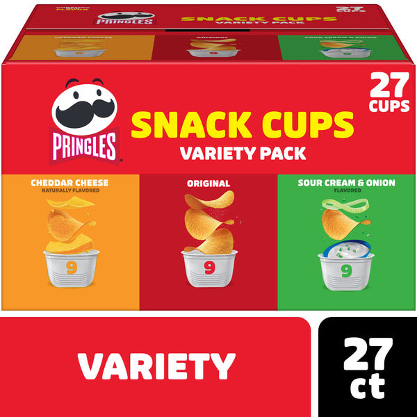 Pringles Snack Cups Variety Pack - 27 Count