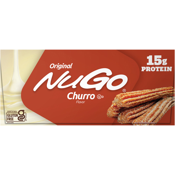 Barres de protéines au goût churro NuGo