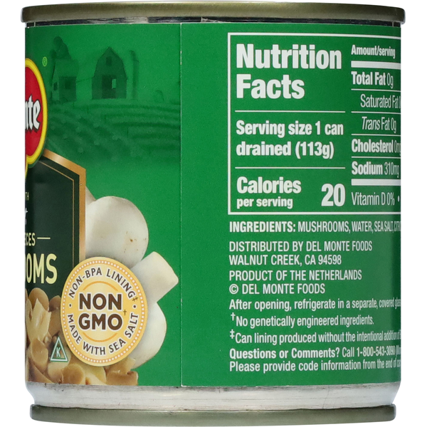 Champignons Del Monte en Tiges et Morceaux