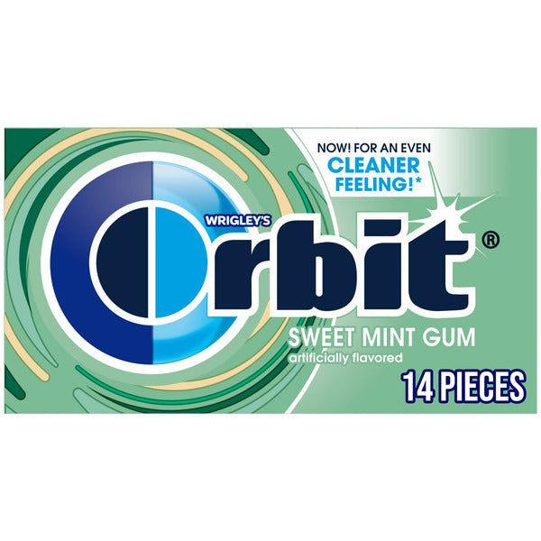Gomme à mâcher Orbit Sweet Mint sans sucre - Pack individuel