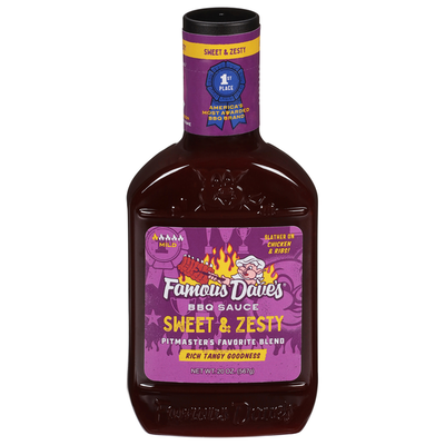 Famous Dave's Sweet & Zesty BBQ Sauce - Mild Flavor