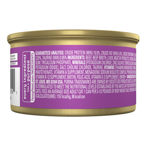 Purina Fancy Feast Tender Beef & Liver Grain Free Wet Cat Food