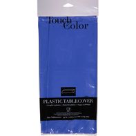 Touch of Color Tablecover, Plastic, Cobalt
