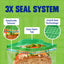 Bolsas de Sándwich Ziploc con Textura EasyGuide™ y Tecnología Grip ’n Seal™