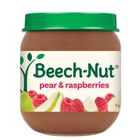 Beech-Nut Stage 2 Baby Food, Pear & Raspberries, 4 oz