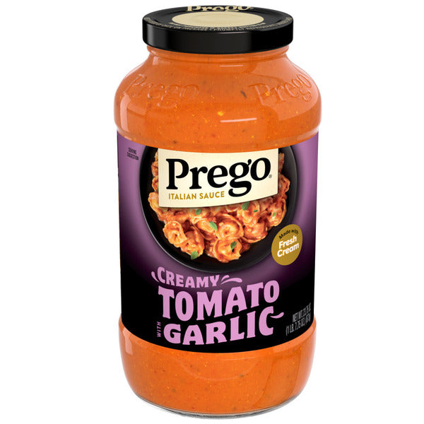 Sauce pour pâtes crémeuse à la tomate Prego avec ail