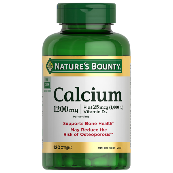 Gélules molles à libération rapide de calcium de Nature's Bounty