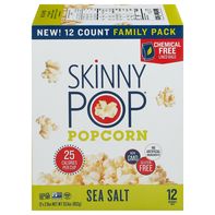SkinnyPop Popcorn, Sea Salt, Family Pack