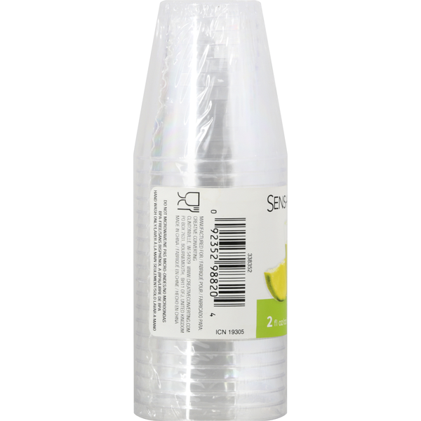 Sensations Plastic Shot Glasses - 2 Fluid Ounce