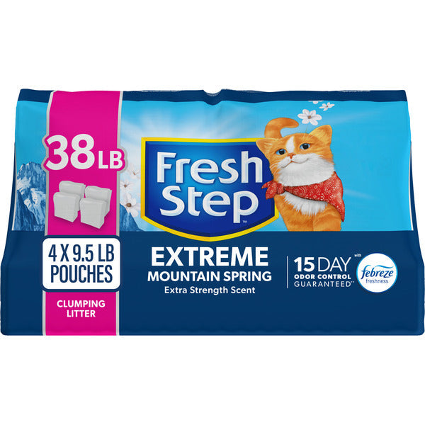 Fresh Step Extreme Clumping Cat Litter with Febreze Freshness