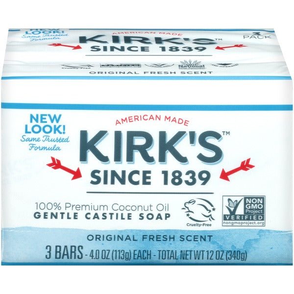 Jabón de Castilla Suave con Fragancia Fresca Original de Kirk