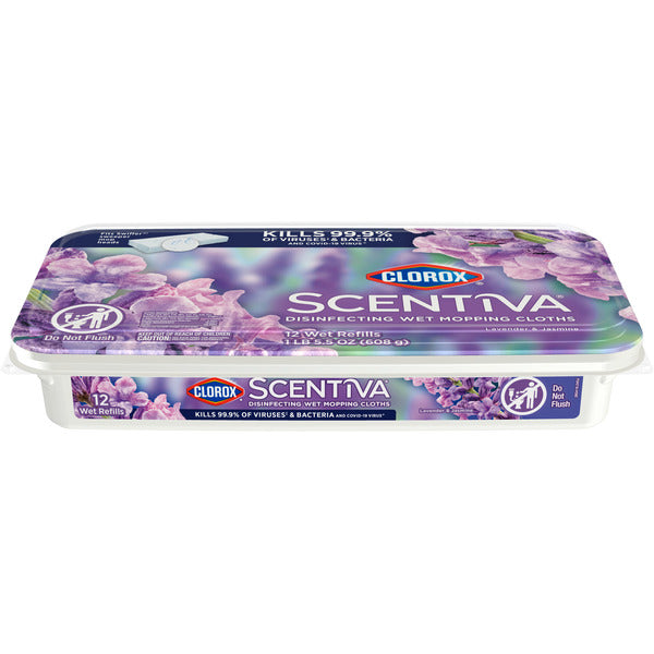 Clorox Scentiva Disinfecting Wet Mopping Cloths - Lavender & Jasmine