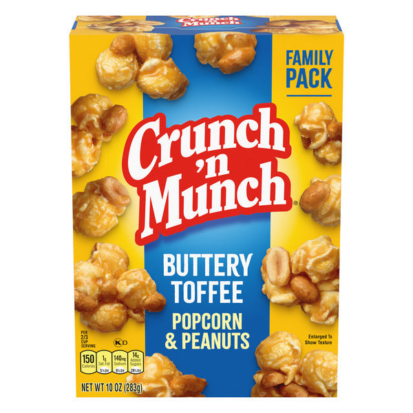 Popcorn au caramel au beurre et cacahuètes Crunch ‘n Munch