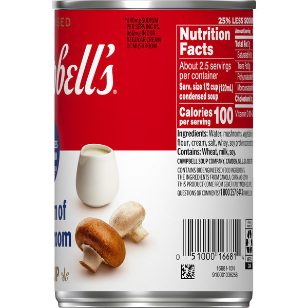 Sopa de Champiñones Campbell's 25% Menos Sodio