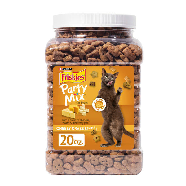 Purina Friskies Party Mix Cheezy Craze Crunch Golosinas para Gatos