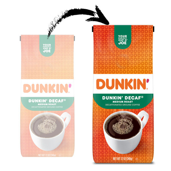 Café moulu décaféiné de torréfaction moyenne Dunkin'