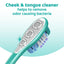 Brosse à dents moyenne Colgate avec nettoyeur de langue