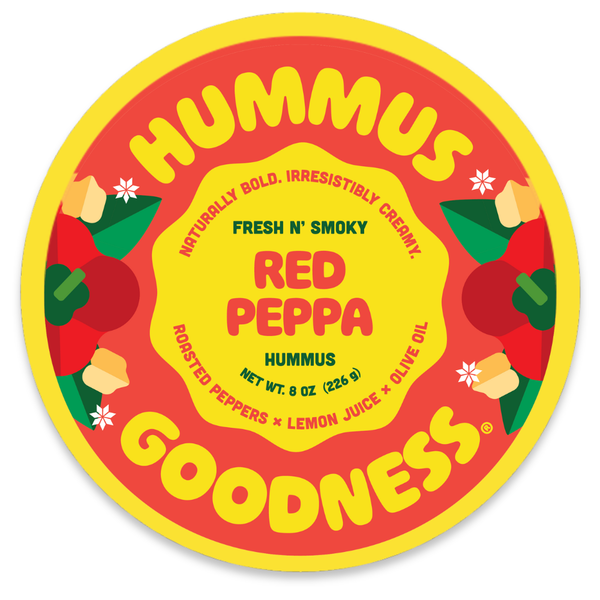 Hummus Goodness Hummus Rouge Poivron, Sans Huile de Graines