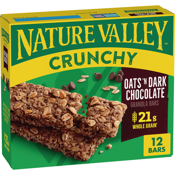 Barritas de Granola Nature Valley Avena y Chocolate Negro