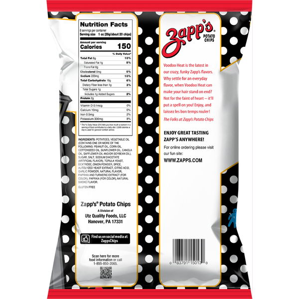 Zapp's Voodoo Heat Kettle Style Potato Chips