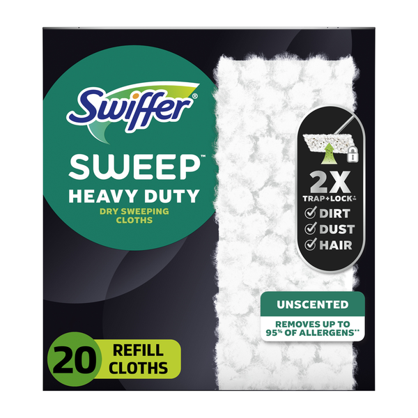 Recharges de Chiffons Multi-Surfaces Secs Haute Résistance Swiffer Sweeper