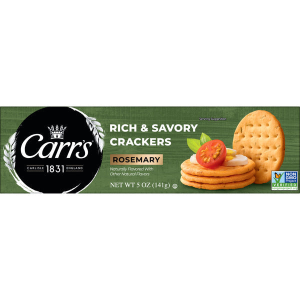 Galletas de Romero de Carr - Galletas de Aperitivo, 5 oz