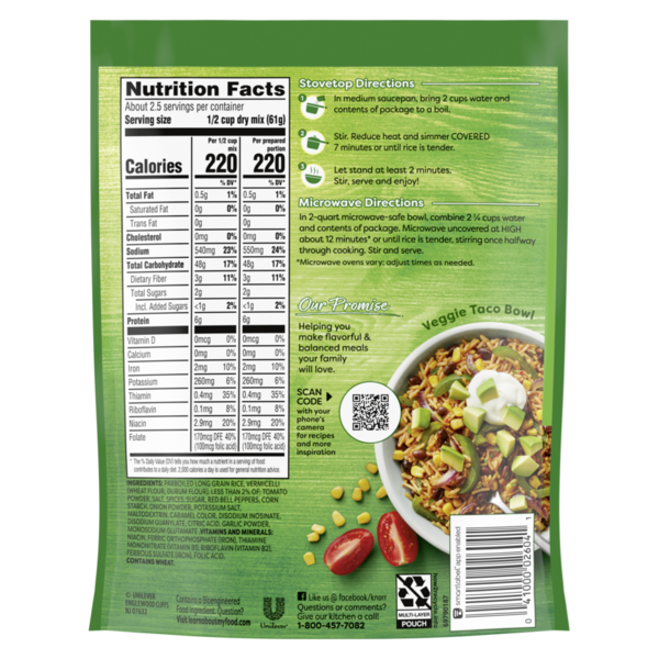 Knorr Rice Sides Riz Taco